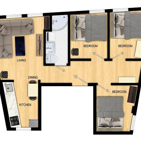 Family Friendly 3Br - Quiet Area - Behind Bryggen Appartement Bergen Buitenkant foto